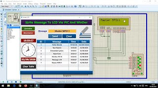 Write And Save Message To LCD Via PIC And WinDev | HFSQL DB | Serial Communication