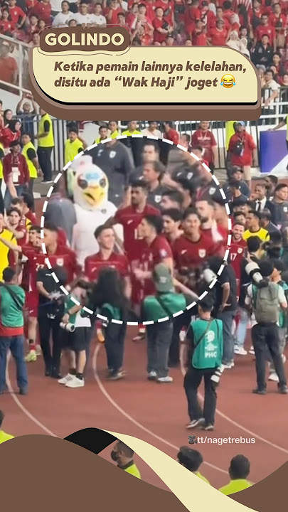Eliano ngakak liat Ragnar joget heboh bareng maskot Timnas usai menang atas Bahrain #timnas #ragnar