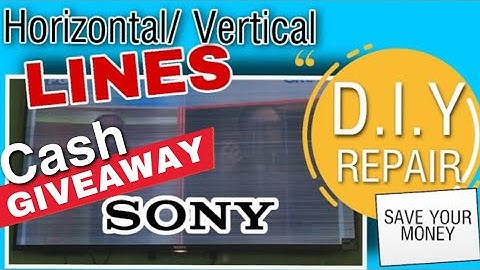 How to Fix SONY BRAVIA LED TV Horizontal Lines on Screen| DIY LED TV Repair || AmirErrol