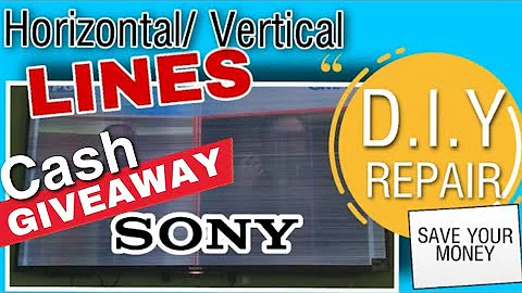 How to Fix SONY BRAVIA LED TV Horizontal Lines on Screen| DIY LED TV Repair || AmirErrol