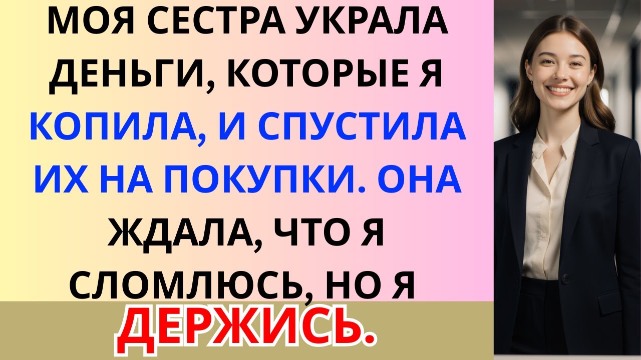 Моя сестра украла деньги из моей комнаты — она ждала, что я буду плакать, но вместо этого я улыбнул