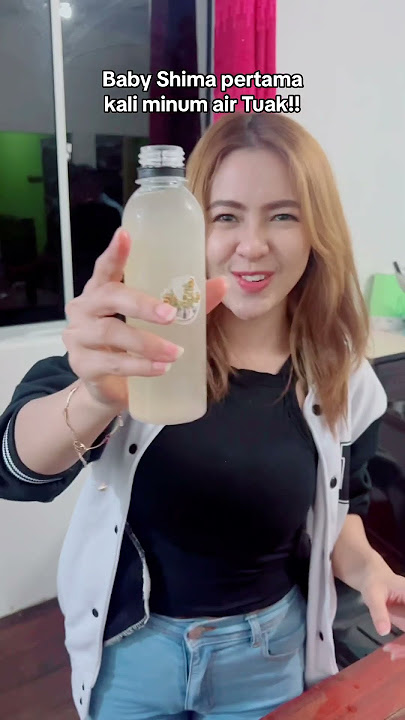 Reaksi baby shima pertama kali minum air tuak