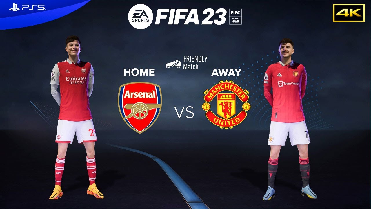 FIFA 23 - Arsenal vs Manchester United - Club Friendly |Full Match 22/23 | PS5 Gameplay 4K