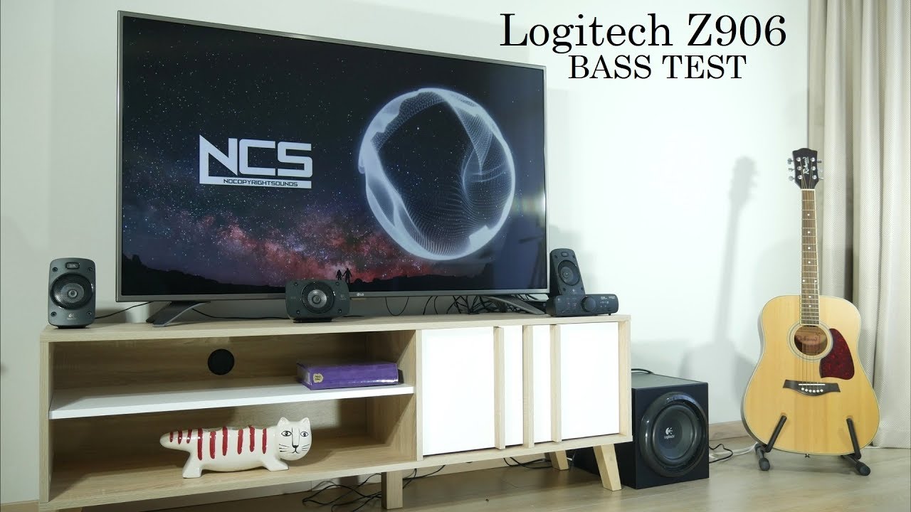 Logitech Z906 sound \u0026 dB bass tests 