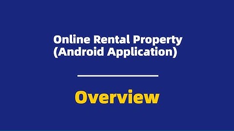 Online Rental Property (Android Application)