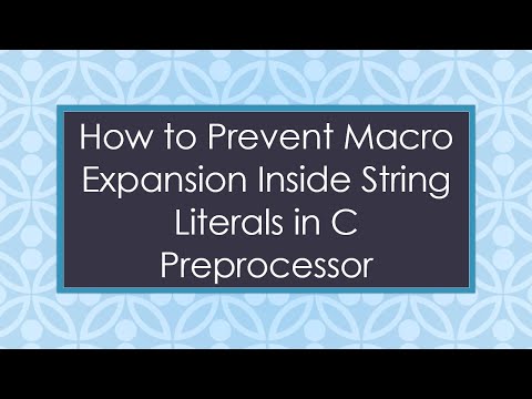 How to Prevent Macro Expansion Inside String Literals in C Preprocessor