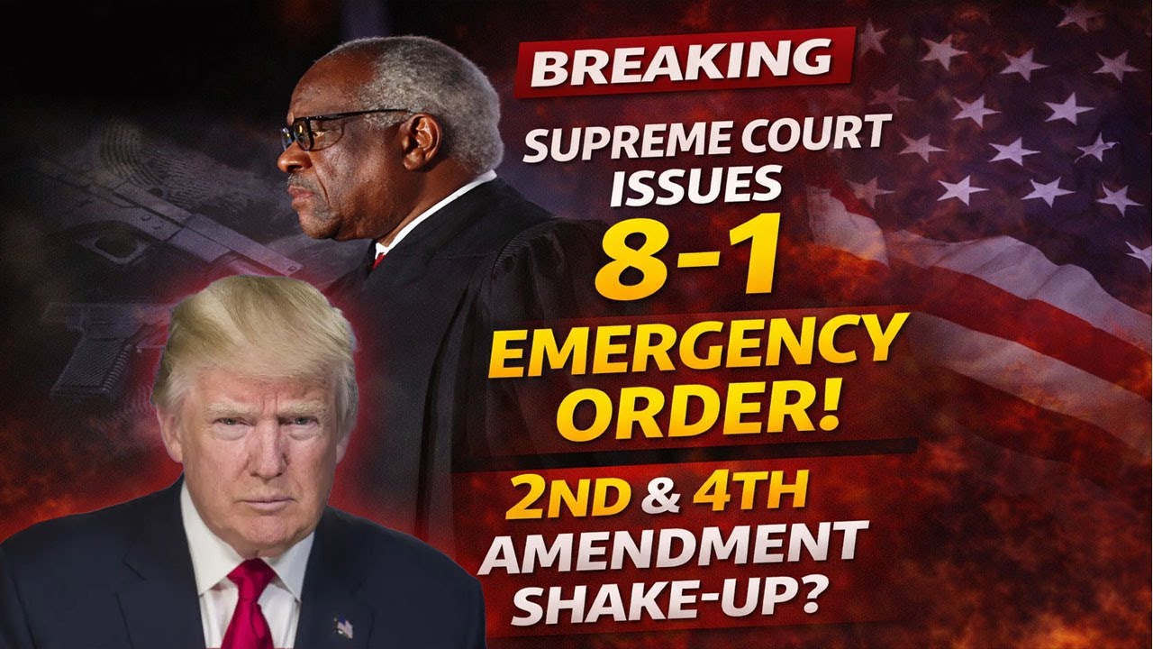 Supreme Court Issues 8–1 Emergency Order That Could Redefine the 2nd and 4th Amendments!