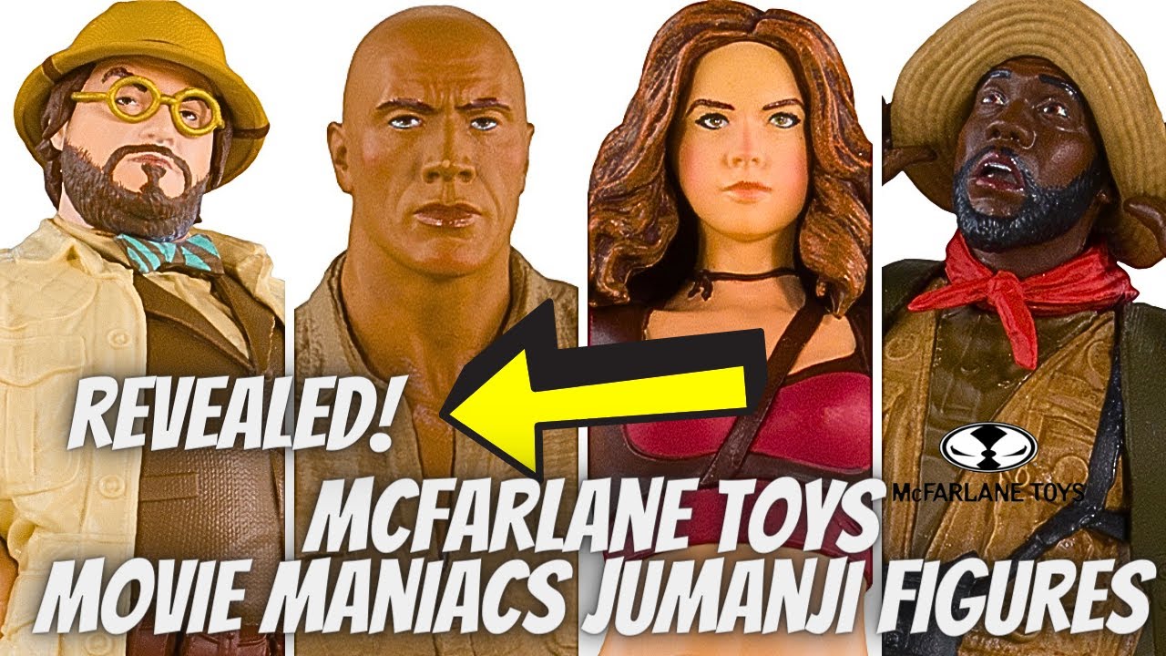 McFarlane Movie Maniacs Jumanji Figures Revealed!!