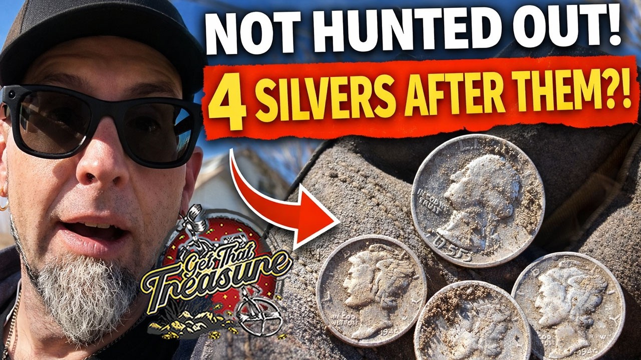 Proof It’s NEVER Hunted Out! 4 Silvers Behind Another Detectorist