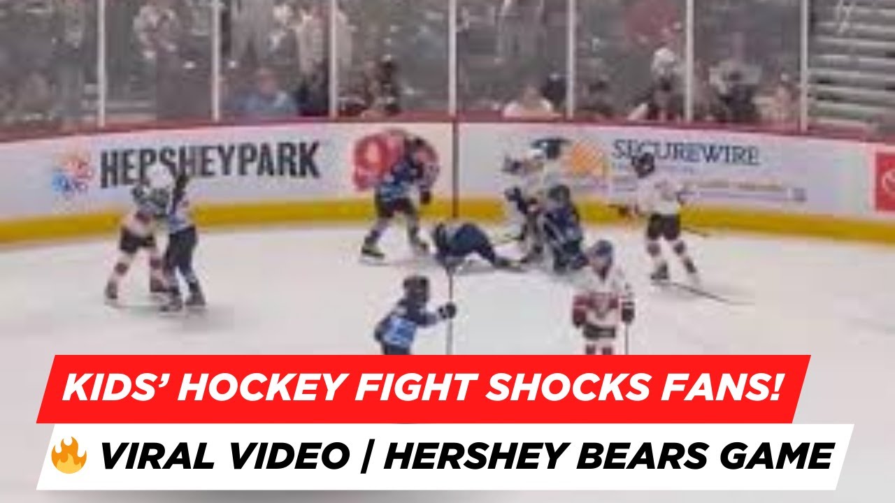 Kids’ Hockey Fight Video Goes Viral | Hershey Bears Game Sparks Outrage
