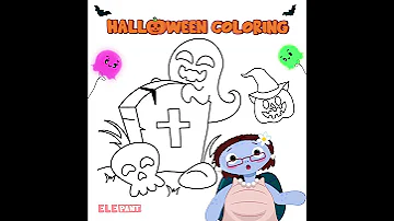 Halloween Coloring Fun ElePant Tales Official Family Kids Cartoon For Kids 2 5 Toddler Fun 