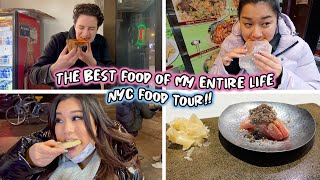 THE BEST FOOD OF MY ENTIRE LIFE... NYC food tour vlog!!