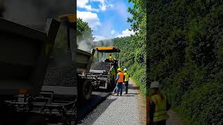 Forest Road Transformation With Heavy Road Rollers #roadconstruction #heavymachines #asphalt