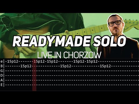 RHCP - Readymade solo Live in Chorzow (Guitar lesson with TAB)