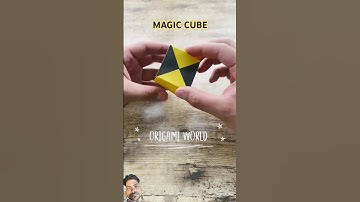 EASY ORIGAMI MAGIC CUBE TUTORIAL | DIY MAGIC CUBE ORIGAMI STEP BY  EASY  PAPER CRAFT ART #shorts