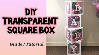 Transparent Square Box | Diy tutorial