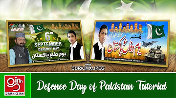 Corel Draw Tutorials || Defence Day Design || 6 September || Graphics Inn || Urdu/Hindi