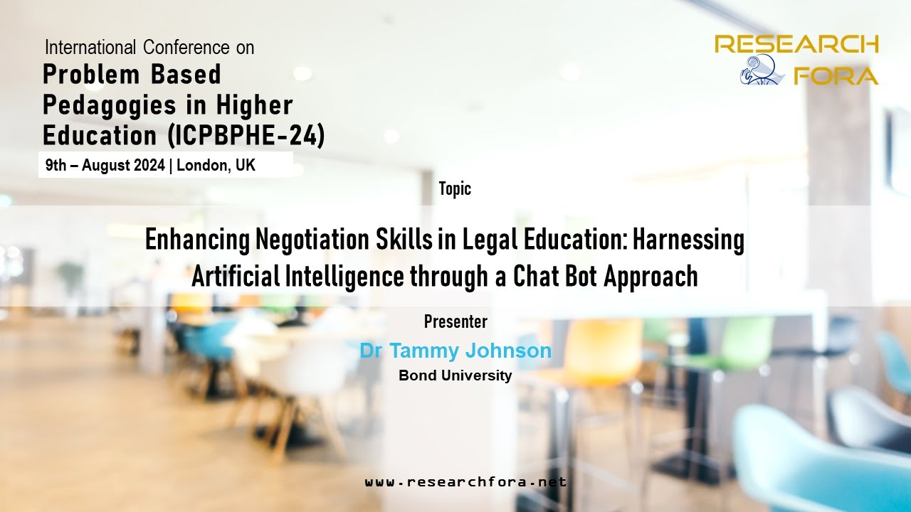 Research Fora - AI-Driven Chatbots: Enhancing Negotiation Skills in Legal Education