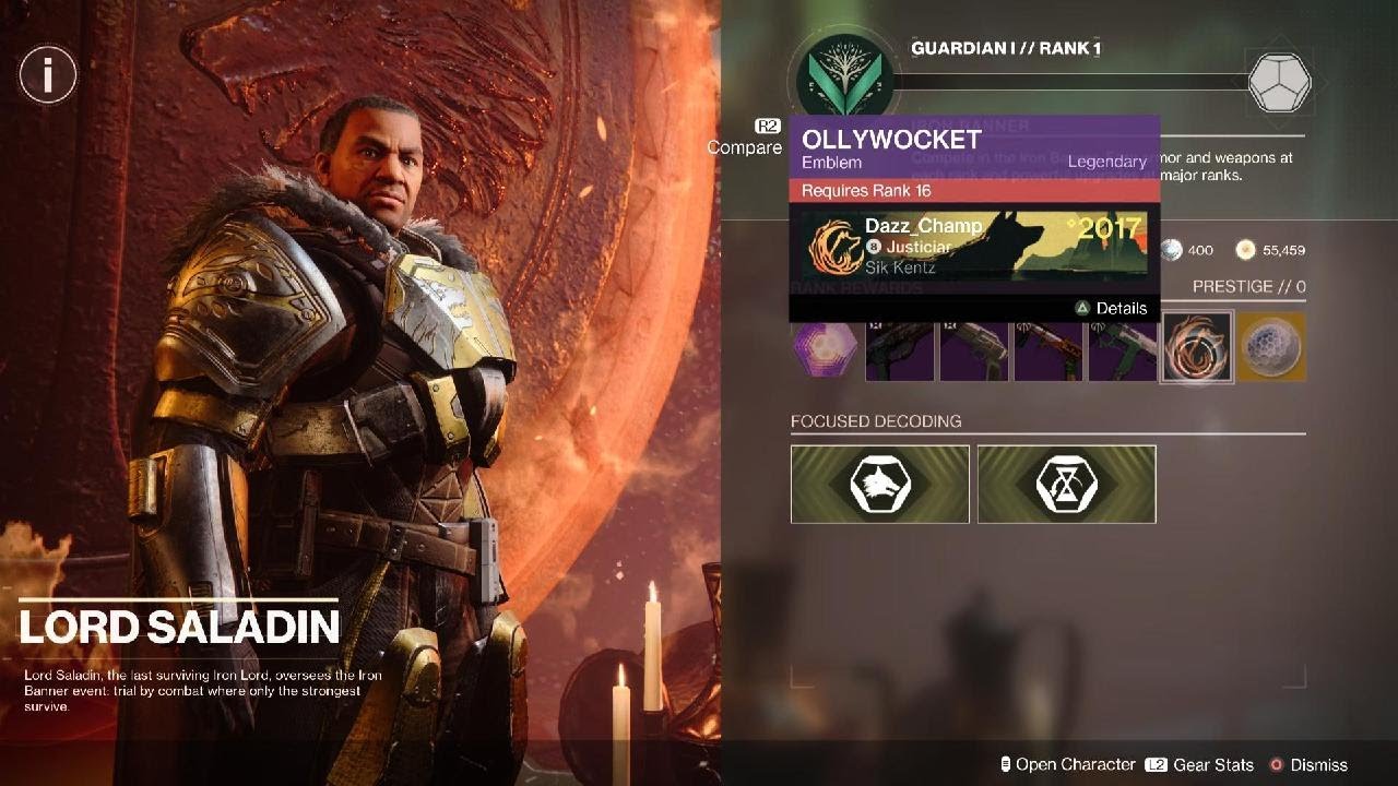 Lord Saladin Items 3/7/24 Iron Banner, The Final Shape - Destiny 2