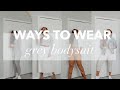 10 ways to wear a grey bodysuit