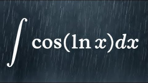 Integration techniques for cos(ln x)