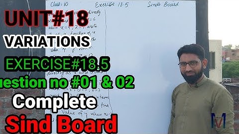 Class#10 #karachi_board New textbook|Chapter#18 Exercise 18.5 question no 1 & 2 complete #2023