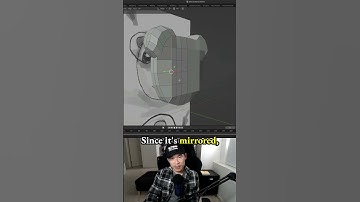 Create curvature by pulling edges out (symmetry) - making a 3d game character in Blender - 3.1: Bear
