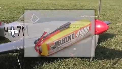 Great Planes P-51 Mustang converted to electric