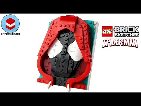 LEGO Marvel Brick Sketches 40536 Miles Morales Speed Build