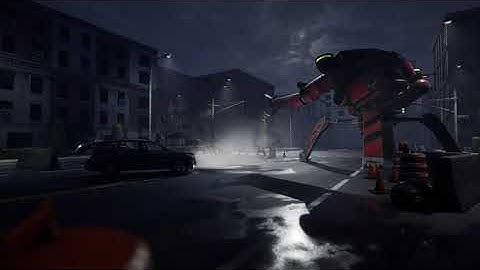 Unreal Engine 4 Lighting - Everyone left - Robot city