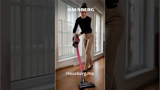 Aspirateur balai sans fil Hausberg HB-2028RS – 28 V, 150 W, capacité de 0,4 L