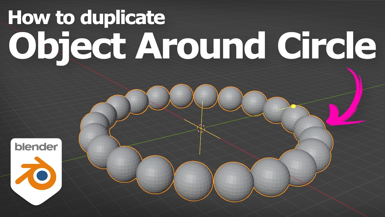 Blender duplicate object around circle - YouTube