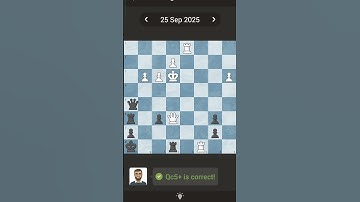 25-9-2025 chess.com daily puzzle♟️🧩 #chess #chesspuzzleseries #puzzle #chesspuzzle #chesscom