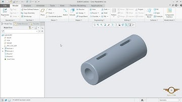 Cotter with Sleeve Joint - Part 1 | SLEEVE | Creo Parametric 5.0