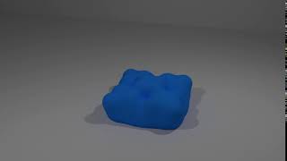 SPH: Fluid Animation - 64 particles, Stiffness = 20, Viscosity = 40, Surface Tension=10