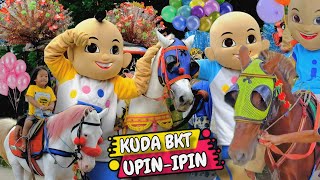 NAIK KUDA DELMAN BKT 🔴 LAGU BALONKU ADA LIMA VERSI BADUT LUCU UPIN - IPIN 🔴 KUDA 🔴 KUDA DELMAN