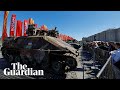 Russia parades western-made tanks captured from Ukrainian army