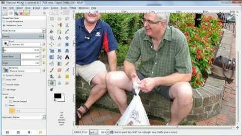 Gimp 2.8 Perspective Clone Tutorial