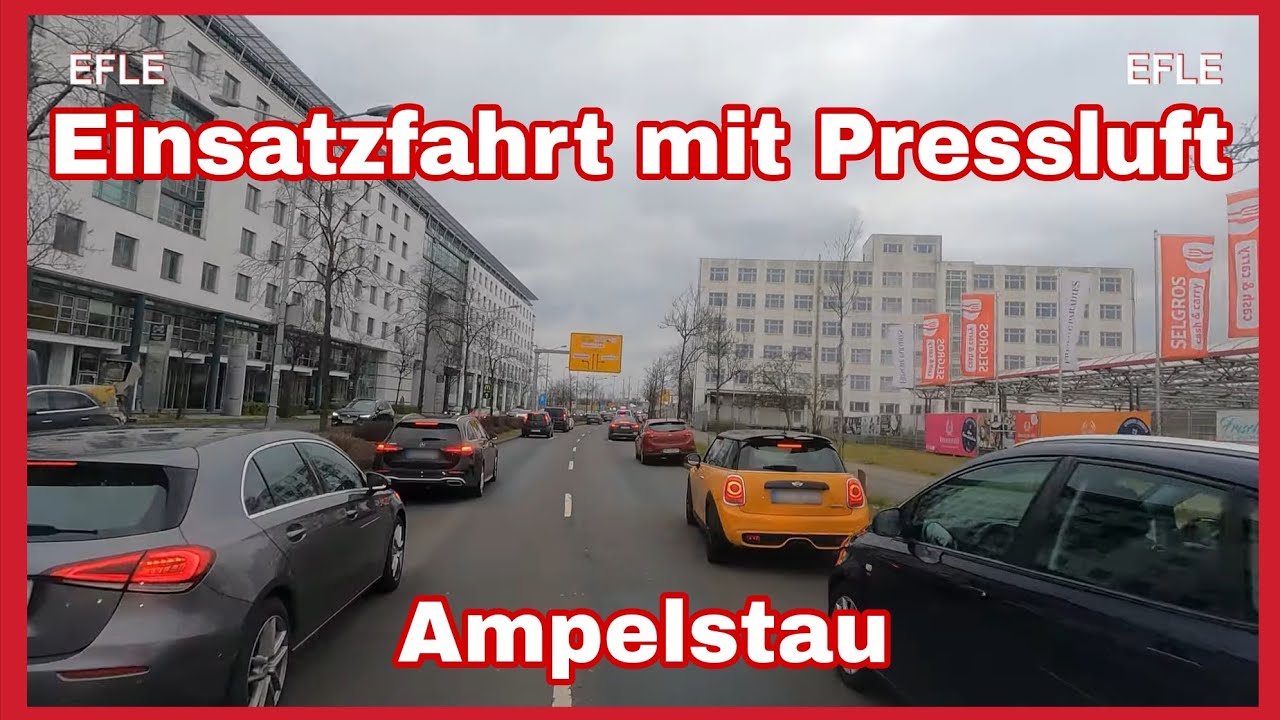 🚨Rettungswagen EINSATZFAHRT in Leipzig🚑STAU an der Ampel🔊