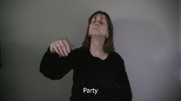 ASL 1 Unit 6 Sign for "Party" including fingerspelling