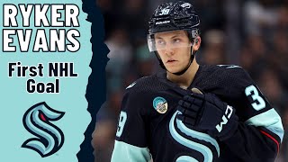 Ryker Evans #39 (Seattle Kraken) first NHL goal Mar 22, 2024