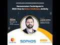 EliteCISOs - Sophos Session : 𝗥𝗮𝗻𝘀𝗼𝗺𝘄𝗮𝗿𝗲 𝗗𝗲𝗳𝗲𝗻𝘀𝗲 𝗦𝘁𝗿𝗮𝘁𝗲𝗴𝗶𝗲𝘀