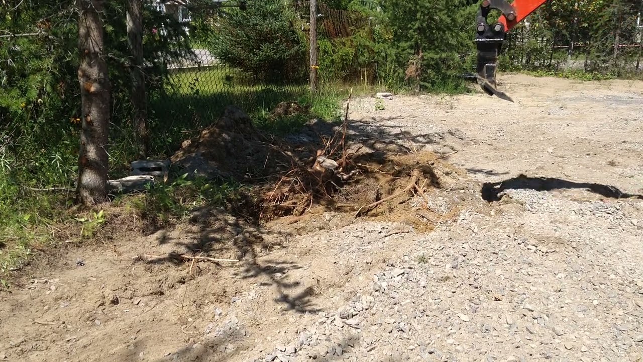 Dent Ripper sur ma petite HT08 / arracher une souche