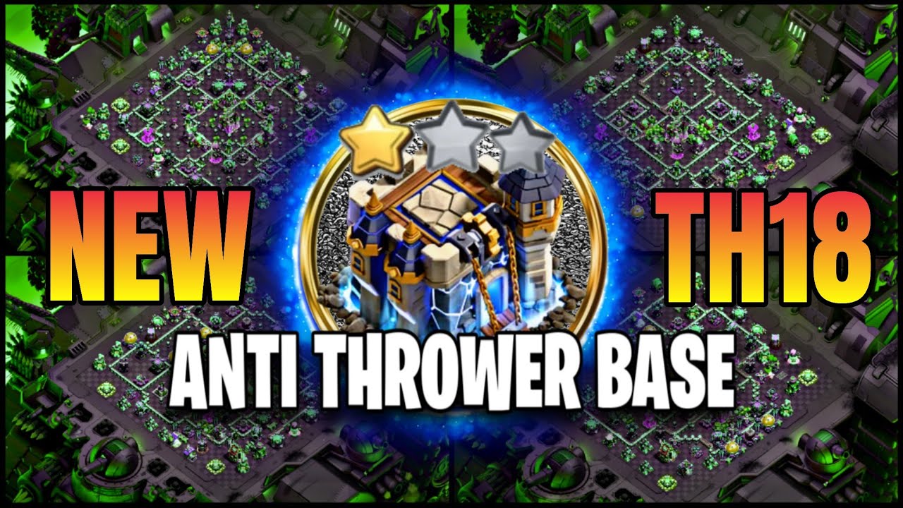 BEST-10 ANTI THROWER TH18 LEGEND BASE || TH18 TROPHY PUSHING BASE ANTI 3 WITH COPY LINKS ||TH18 2026