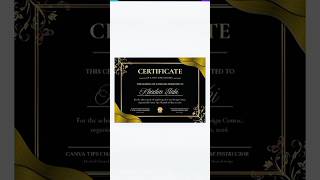 How to Create Digital Certificate on Mobile using Canva | Canva Tips Channel