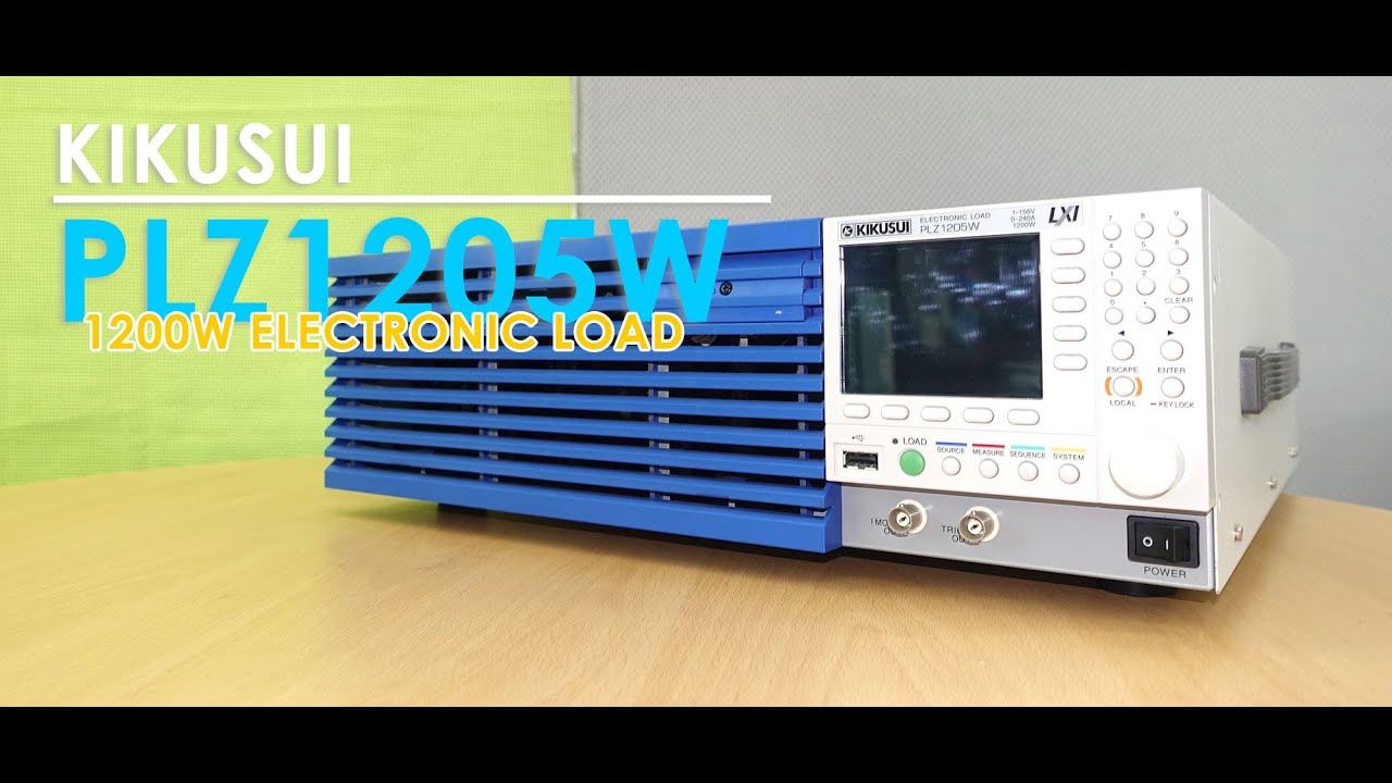 KIKUSUI /키쿠수이 PLZ1205W 1200W 전자로드/ELECTRONIC LOAD - YouTube