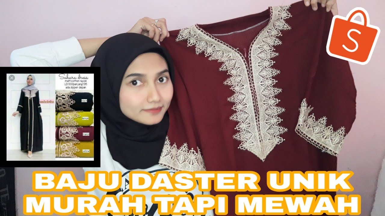 Shopee Haul Unboxing Baju  Daster  Arab Auto Cantik  Daster  