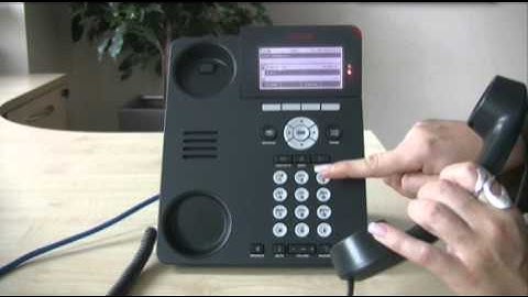 Setting up a conference call - Avaya IP Office 96 series telephone