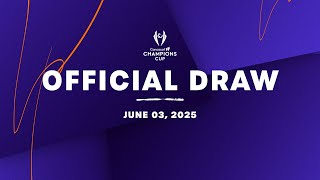 Official Draw | 2025/26 Concacaf W Champions Cup