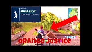 Doing The "Orange Justice" In Every Location In Fornite screenshot 5